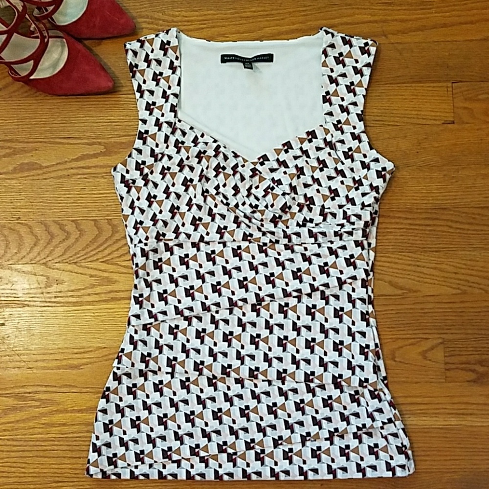 WHBM sweetheart neck top